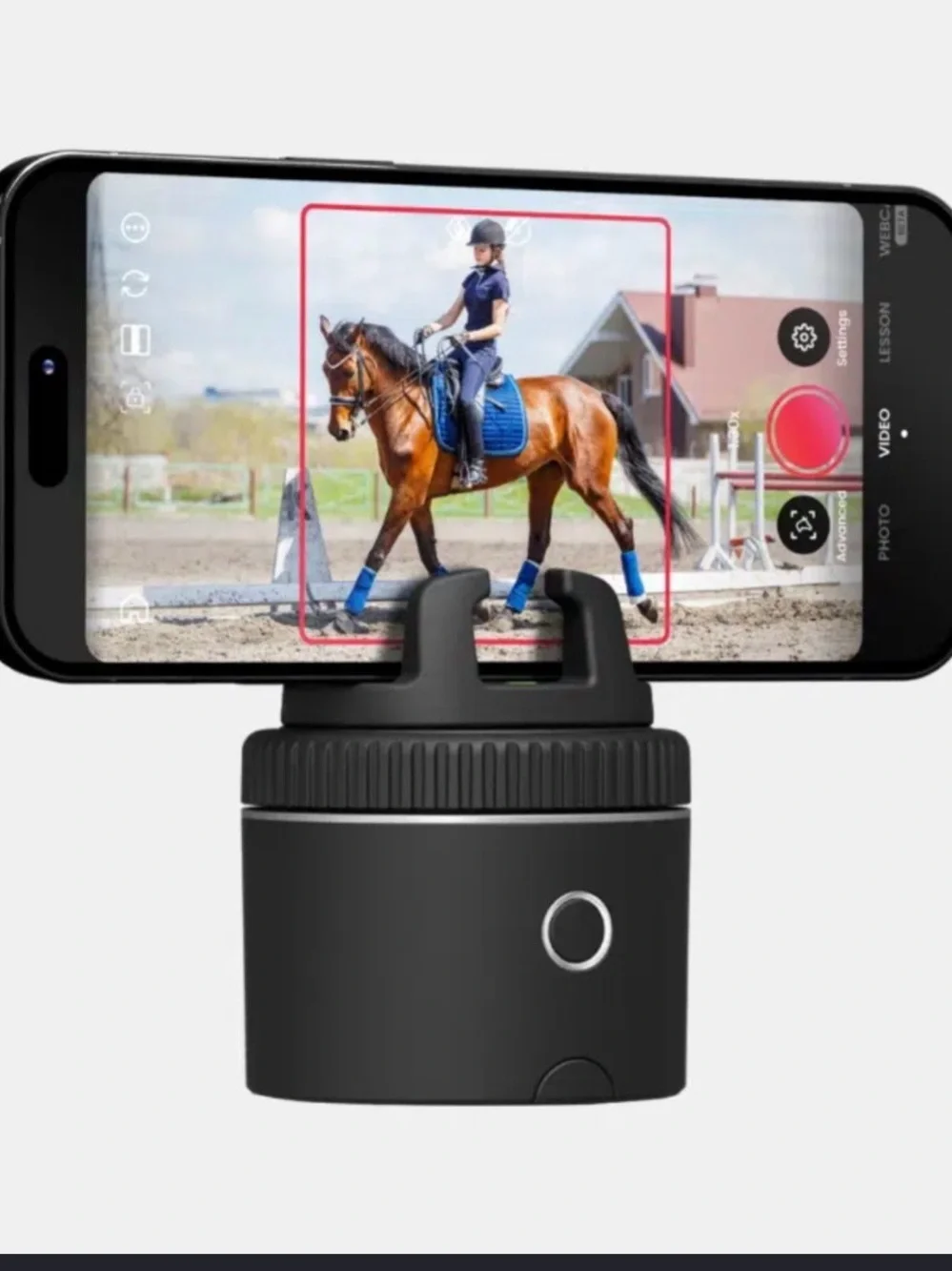 Black Smartphone Auto-Tracking Mount for Smooth Video